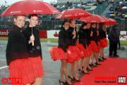 Gridgirls, 06.07.08, Formel 1 GP von Grossbritannien in Silverstone, Foto: mspb/Thomas Melzer Tel&Fax: +49 (0) 75852679 Mobil: +49 (0) 1717076883 motorsportpressebild Schiessstattstr. 8 88356 Ostrach Germany Bank: Landesbank Ostrach BLZ 65351050 Kto.Nr. 749 529
